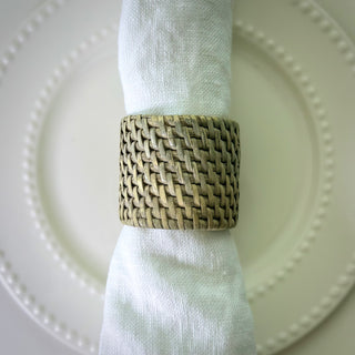 Willa Grey Rattan Napkin Rings