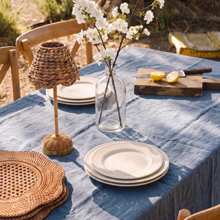 Signature Pure Linen Tablecloth in Amalfi Blue