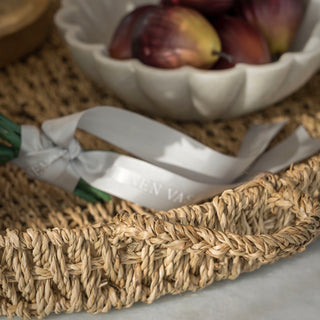 Woven Seagrass Round Tray