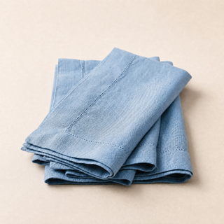 Signature Pure Linen Napkins in Amalfi Blue