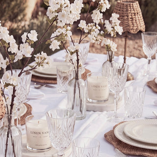 Signature Pure Linen Tablecloth in Arctic White