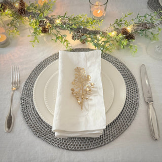 Willa Rattan Round Luxe Placemats