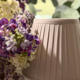 Dove Grey Pleated Lampshade