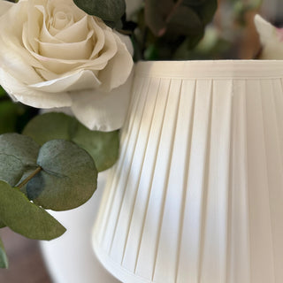 Cream Pleated Lampshade