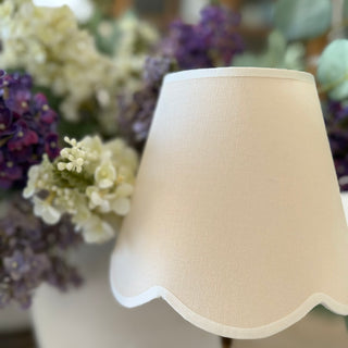 Woven Scalloped Edged Lampshade