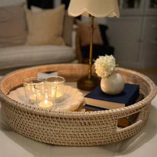 Willa Rattan Round Tray