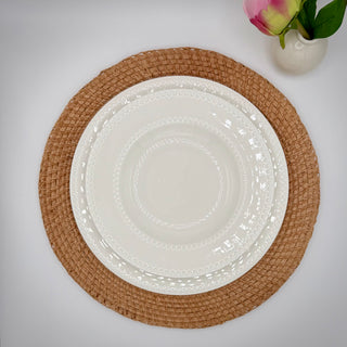 Willa Rattan Round Chargers