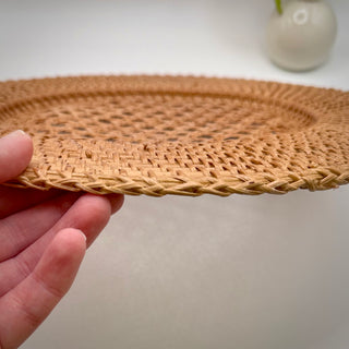 Willa Rattan Round Chargers