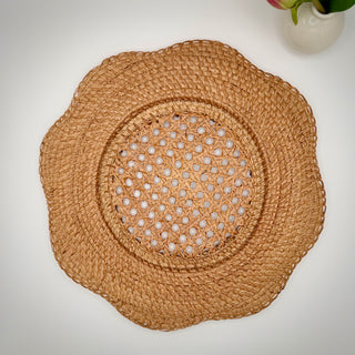 Willa Rattan Scalloped Edged Chargers