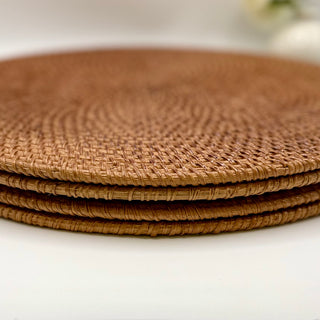 Willa Rattan Round Placemats