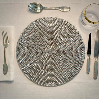 Willa Rattan Round Luxe Placemats