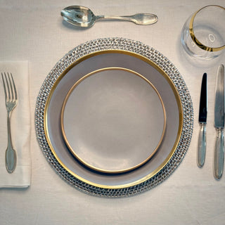 Willa Rattan Round Luxe Chargers