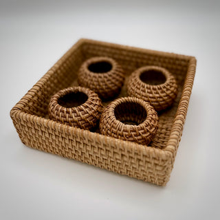 Willa Rattan Napkin Rings