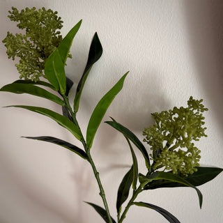 Luxury Skimmia Real Touch Faux Stem