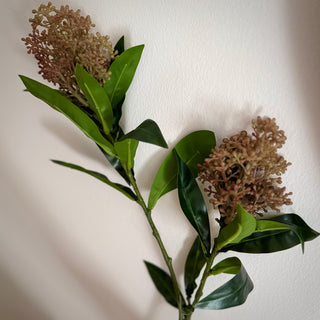 Luxury Skimmia Real Touch Faux Stem