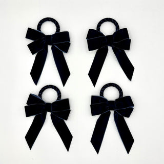 Velvet Napkin Rings - Bow Table Decor