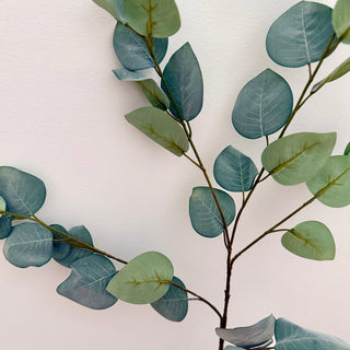 Eucalyptus Populous Long Faux Stem - Full length view