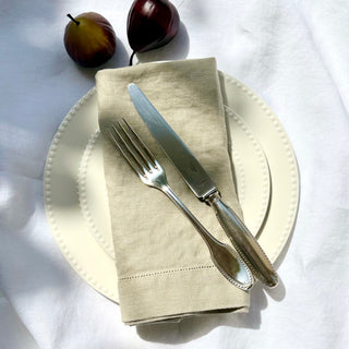 Heritage Stone Grey Pure Linen Napkins