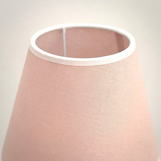 Blush Woven Scalloped Edged Lampshade
