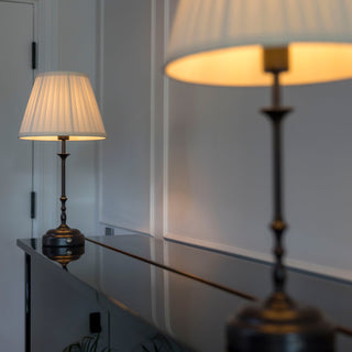 Cream Pleated Lampshade