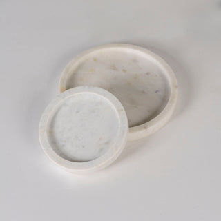 Marble Candle Plate Holder