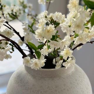 Cherry Blossom Faux Floral Stem showing its branching form