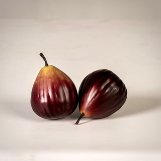 Faux figs in deep plum tones