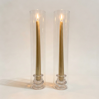 Glass Candle Holder - Elegant Table Decor