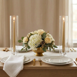 Aubrey Tall Glass Candle Holder